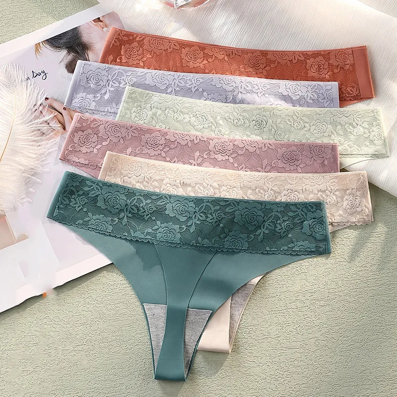 欠かせない セクシー レース 切り替え 響かない 伸縮がある Ｔバック・タンガ