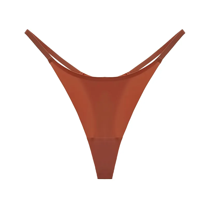 シームレス 無地 ステルス 8色展開 スポーツ風 ローウエスト セクシー Ｔバック・タンガ