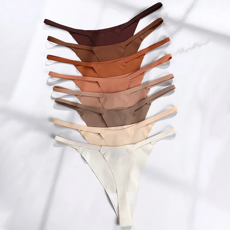 シームレス 無地 ステルス 8色展開 スポーツ風 ローウエスト セクシー Ｔバック・タンガ