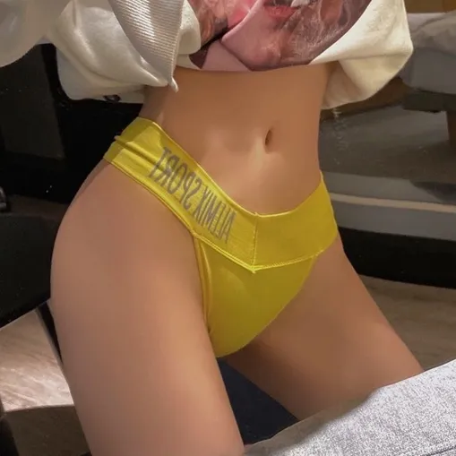 魅力的 スポーツ風 アルファベット 高通気 ホット ローウエスト Ｔバック・タンガ