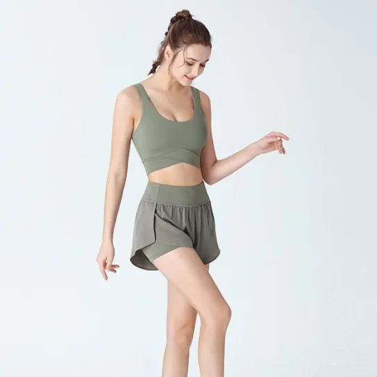 2点セット  ファッション 無地  シンプル スポーツ ヨガセット