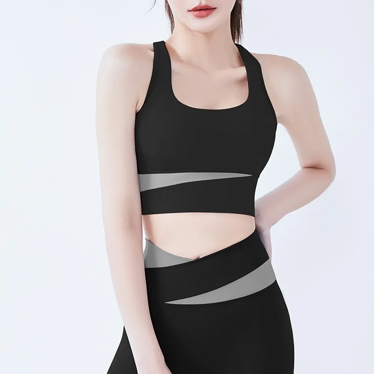 おしゃれ度高め 2点セット  ファッション 配色  シンプル 切り替え スポーツ ヨガセット