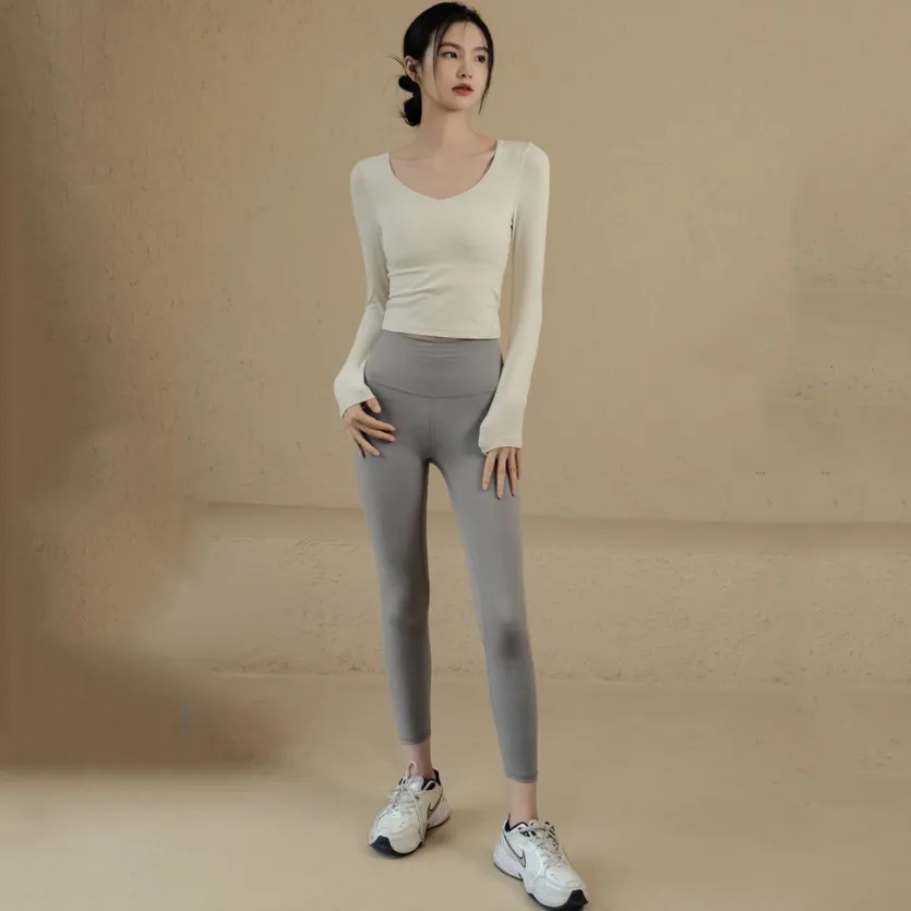 運動向き トレーニング 伸縮性よい ヨガウェア コンプレッション 吸収速乾 ヨガトップス