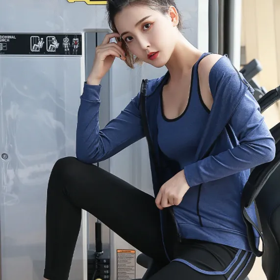 5点セット 適度なフィット感 スポーツ カジュアル 吸収速乾 ヨガセット