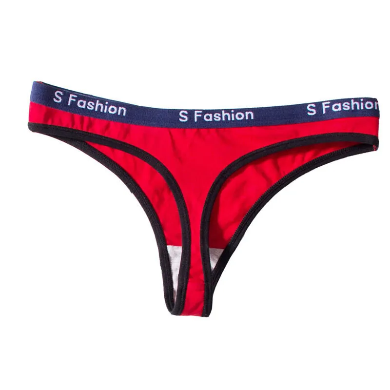 セクシーひびかない浅履きストレッチアルファベットTバック・タンガ