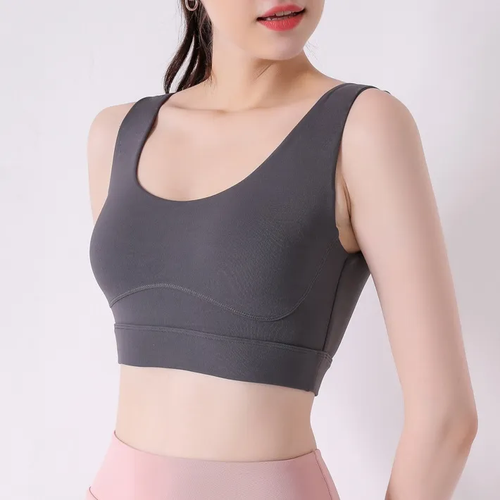 揺らない 切り替え 盛れる プル オーバー スポーツ ミニ丈 ヨガ ブラ