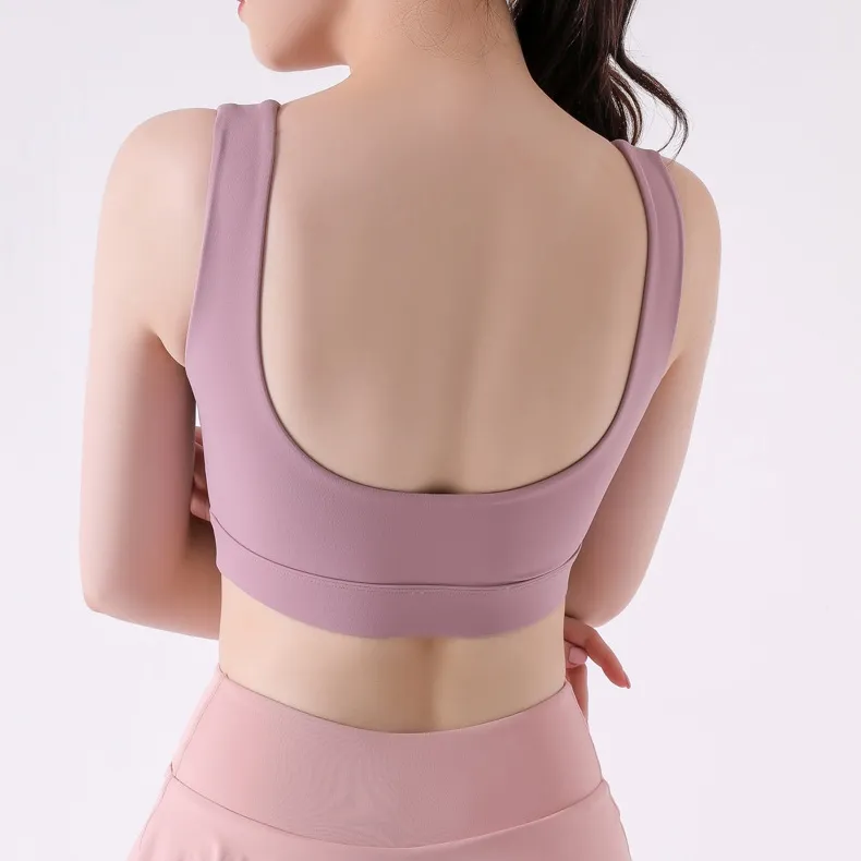 揺らない 切り替え 盛れる プル オーバー スポーツ ミニ丈 ヨガ ブラ