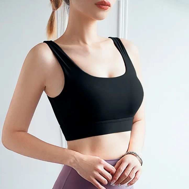 おしゃれ 無地 揺れ防止 パット付き ファッション 盛れる 透かし彫り ヨガブラ