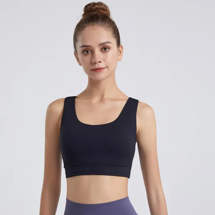 定番シンプル 体型補正 高通気クロス 運動 着瘦せ 中心に寄せ 揺れ防止 可愛い ヨガブラ