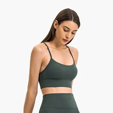 Y型 動きやすい 無地 背中すっきり 激しい運動にも安心 ヨガブラ