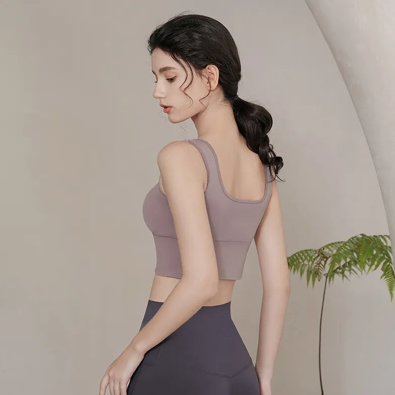 爽やかな配色 適度なフィット感 トレーニング 激しい運動にも安心 耐震 運動着 ヨガブラ