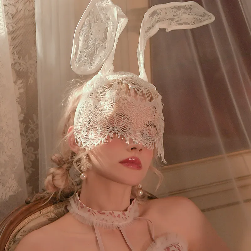 ミステリアス 魅力アップ セクシー レース 兎ミミ 大人可愛い 遊び カチューシャ