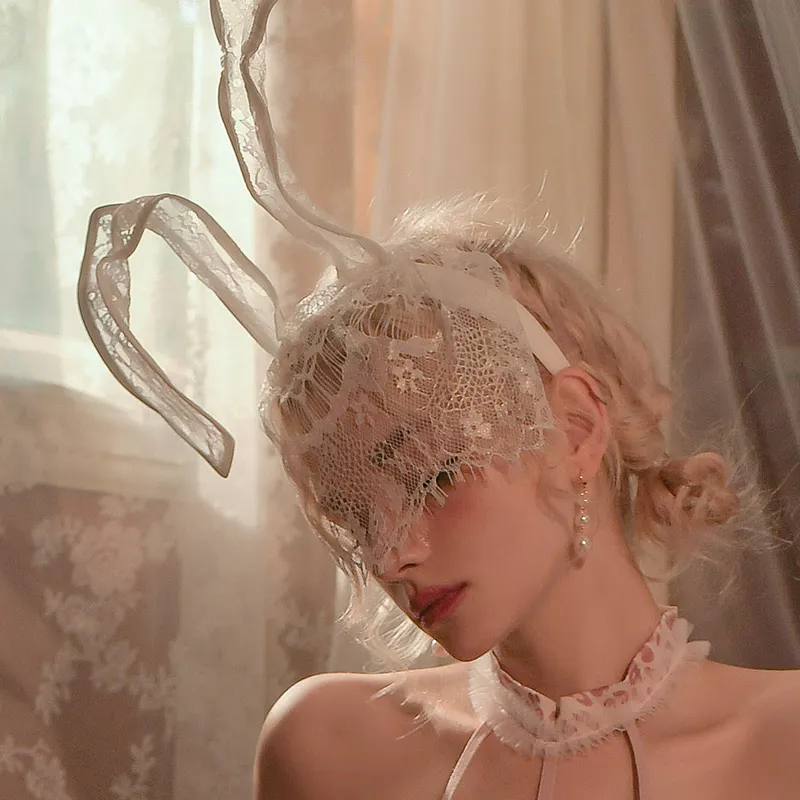 ミステリアス 魅力アップ セクシー レース 兎ミミ 大人可愛い 遊び カチューシャ