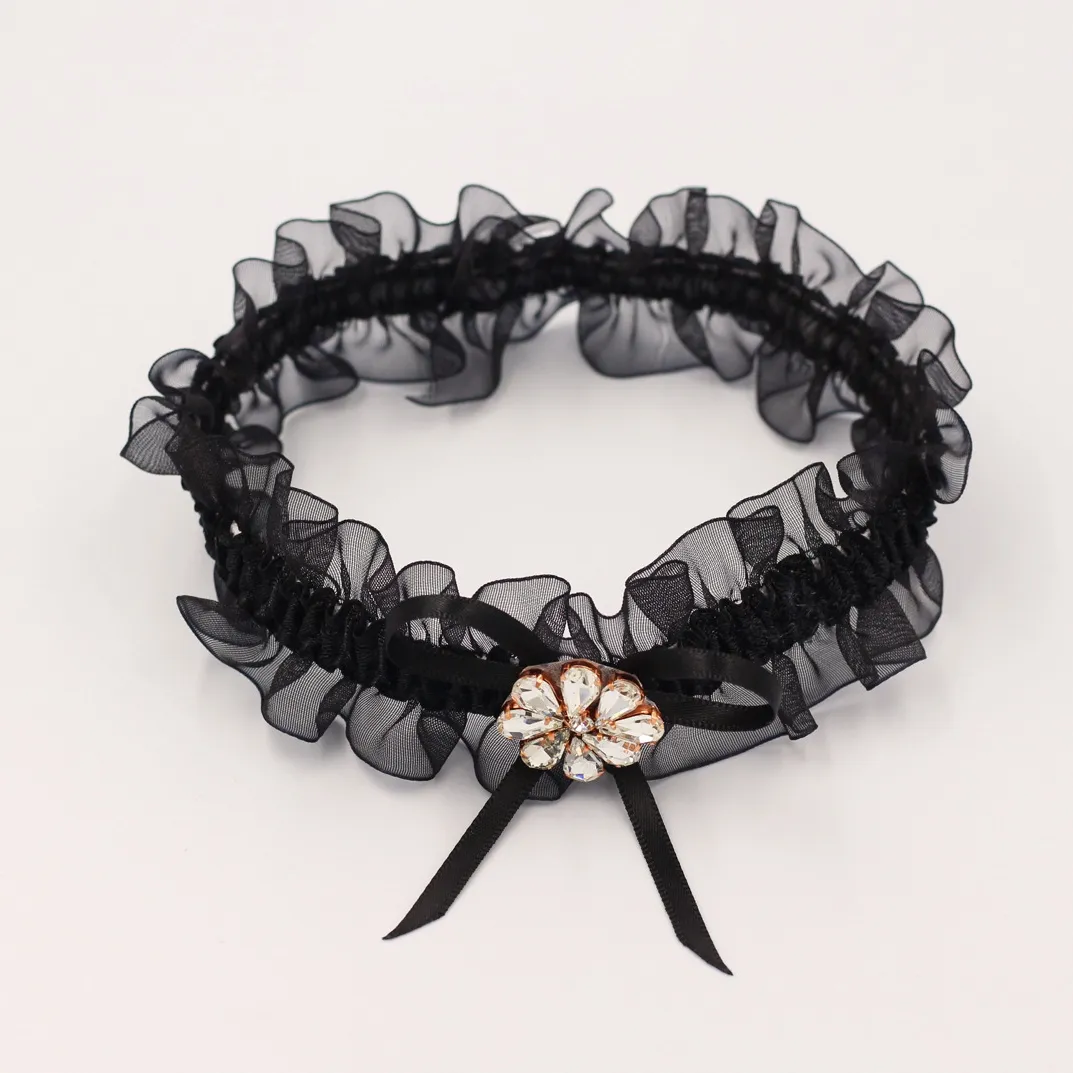 おしゃれ度アップ ラインストーン レース 着回し力抜群 可愛い コスプレ 誘惑 ガーターリング