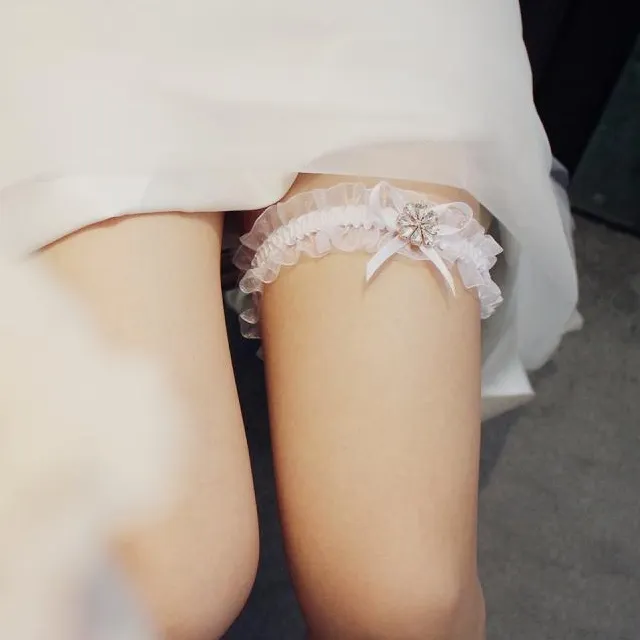 おしゃれ度アップ ラインストーン レース 着回し力抜群 可愛い コスプレ 誘惑 ガーターリング