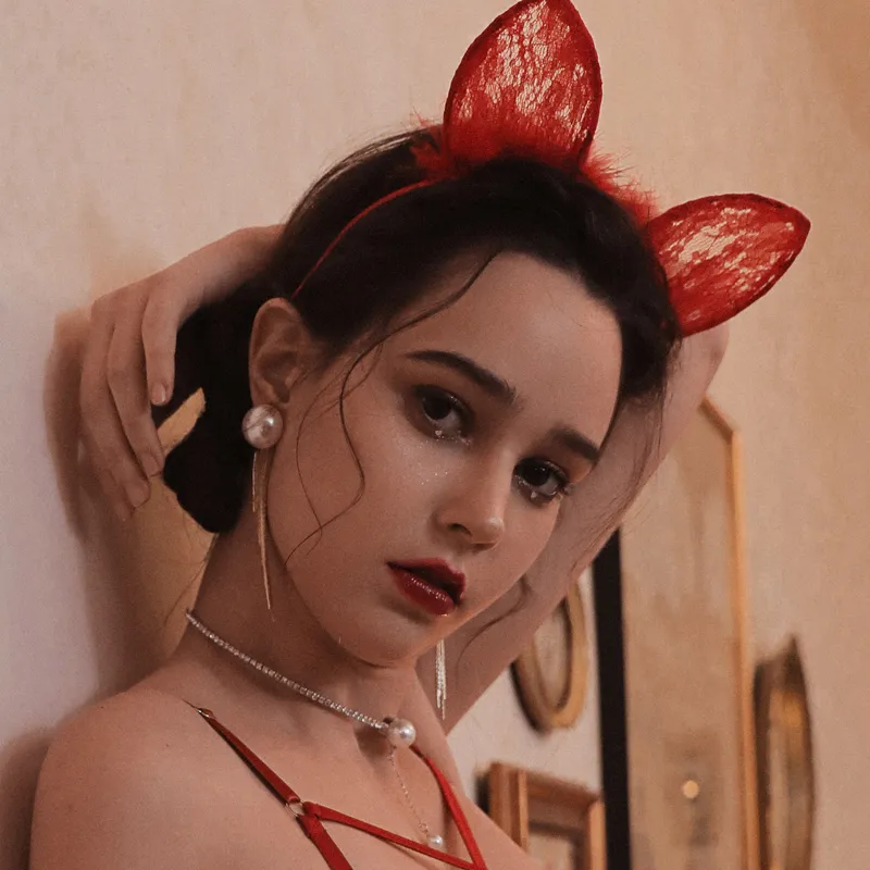 猫耳 セクシー 可愛い 写真 撮影 レース 切り替え マンネリ解消 カチューシャ