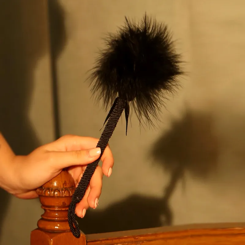 セクシー ふわふわ 手触り良い リボン付き SM エロアクセサリー ホイップ