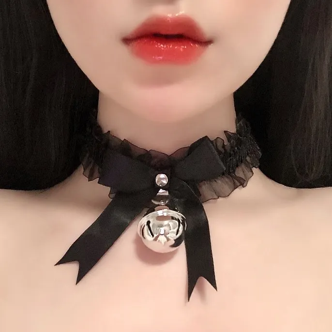 【萌え萌え】鈴 可愛い レース セクシー アクセサリー 切り替え マンネリ解消 チョーカー