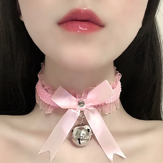 【萌え萌え】鈴 可愛い レース セクシー アクセサリー 切り替え マンネリ解消 チョーカー