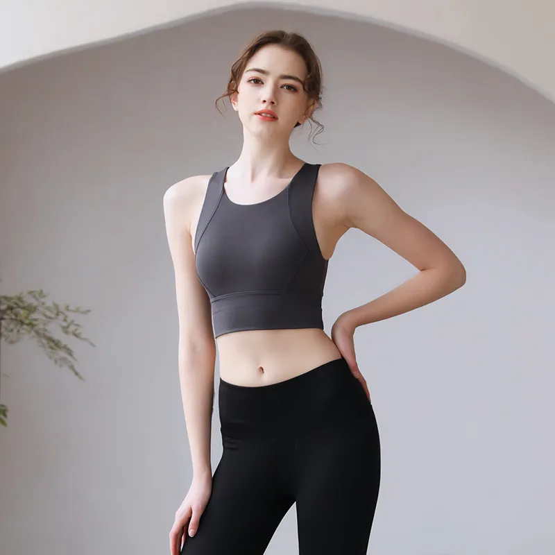 揺れない ハイサポート フィット感 ジョギング スポーツウェア ヨガブラ