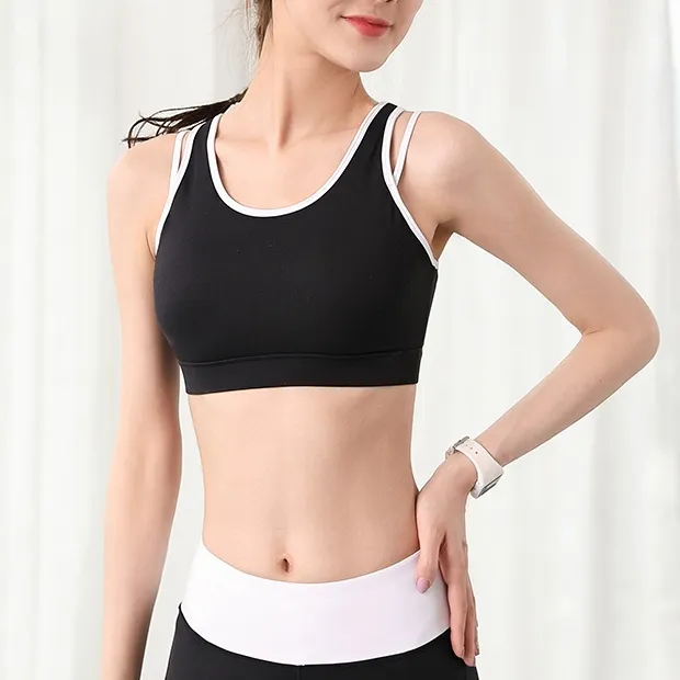 ジョギング バックレス 透かし彫り 速乾 スポーツウェア ヨガブラ