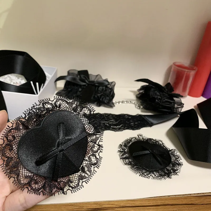3点セットお買い得 セクシーデート レース リボン付き SM マンネリ解消 エロアクセサリー