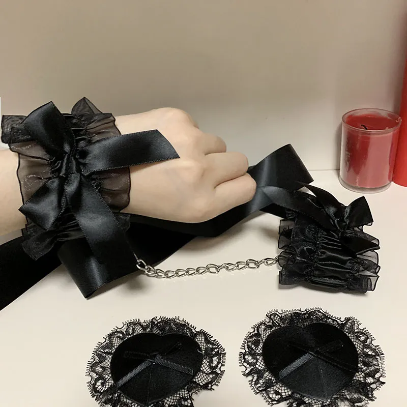 3点セットお買い得 セクシーデート レース リボン付き SM マンネリ解消 エロアクセサリー