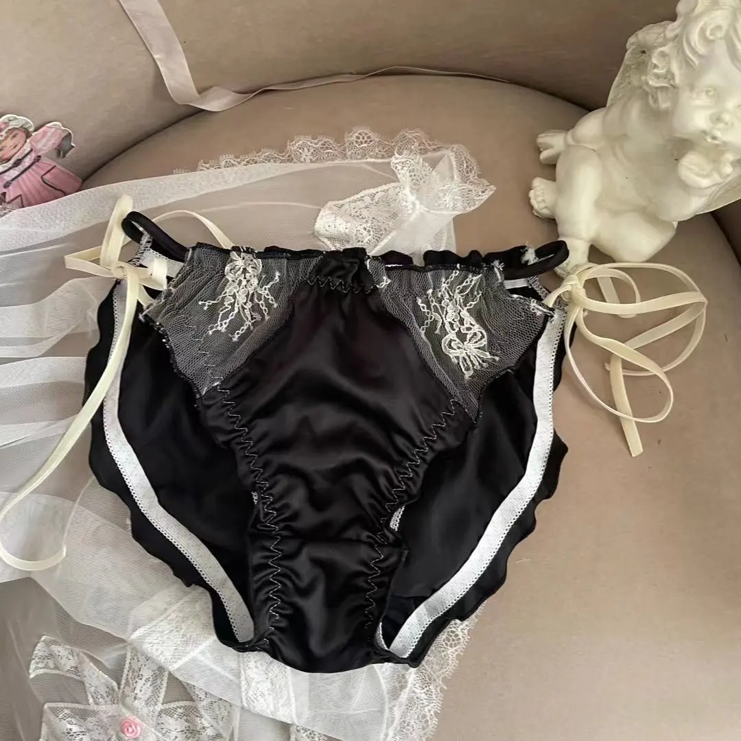お姫様風 レース 刺繍 ワイヤー入り 補正 脇高 単品注文 A-Cカップ ガーリッシュ ブラ・ショーツセット