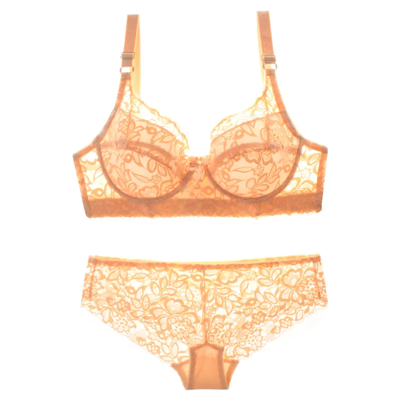 育乳 盛れる A-Dカップ 大きいサイズ レース 後ろホック ワイヤー入り ブラ・ショーツセット