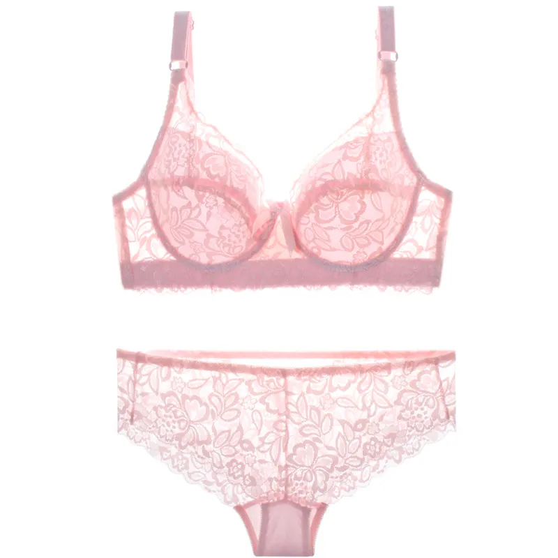 育乳 盛れる A-Dカップ 大きいサイズ レース 後ろホック ワイヤー入り ブラ・ショーツセット