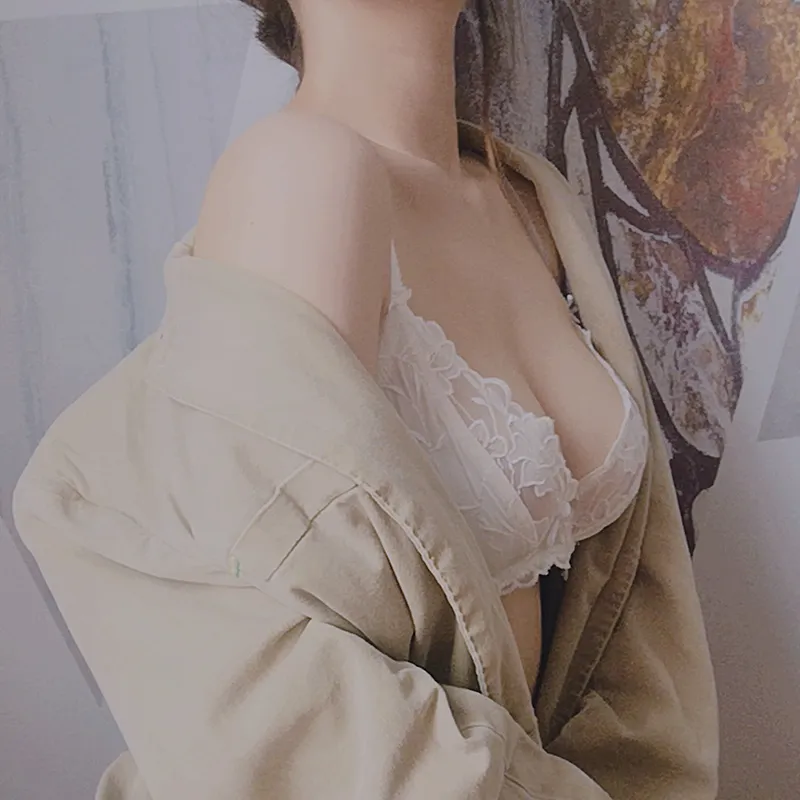 一目惚れ A-Dカップ  セクシー レース ワイヤー入り 大きいサイズ 透け感 ブラ・ショーツセット