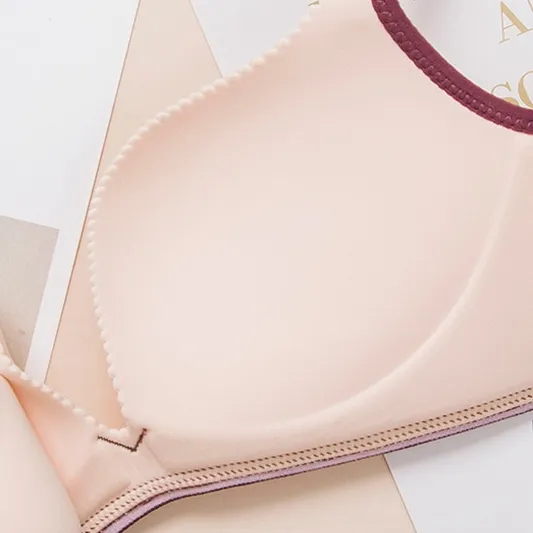 シームレス アルファベット オシャレ 盛れる A-Cカップ ノンワイヤー 楽ちん ブラ・ショーツセット