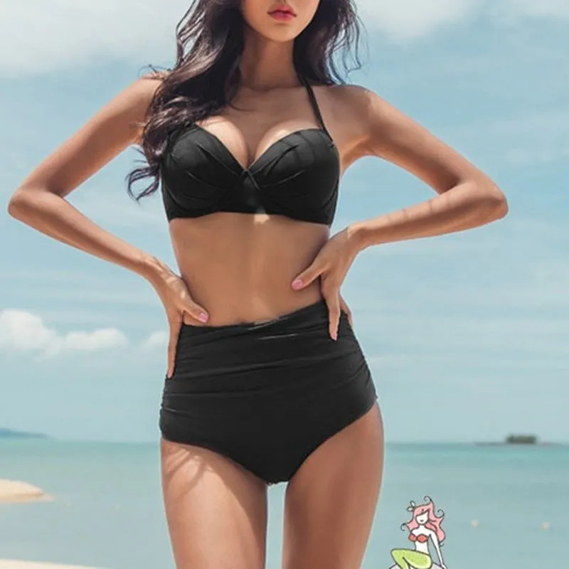 好感度100％ セクシー ホルターネック ベアトップ ビキニ