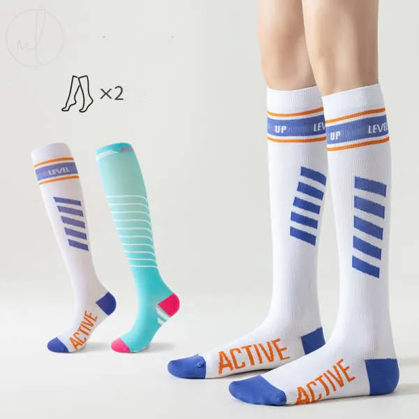 2点セット スポーツ風 切り替え 配色 アルファベット デザイン性抜群 靴下