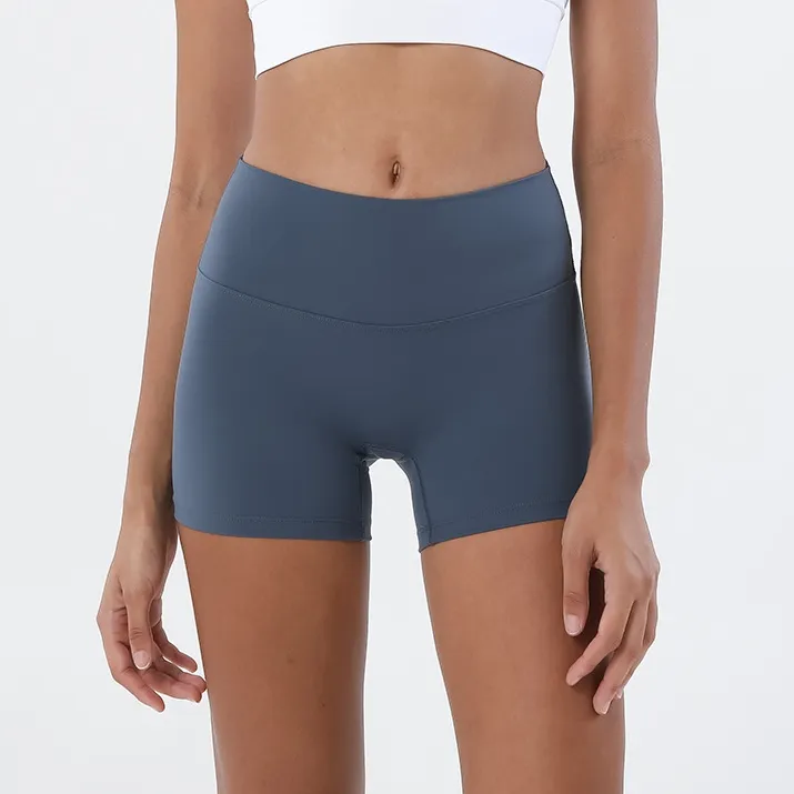 シンプル ヒップアップ 体型補正 無地 ショート丈 スポーツ 伸縮性のある ヨガパンツ
