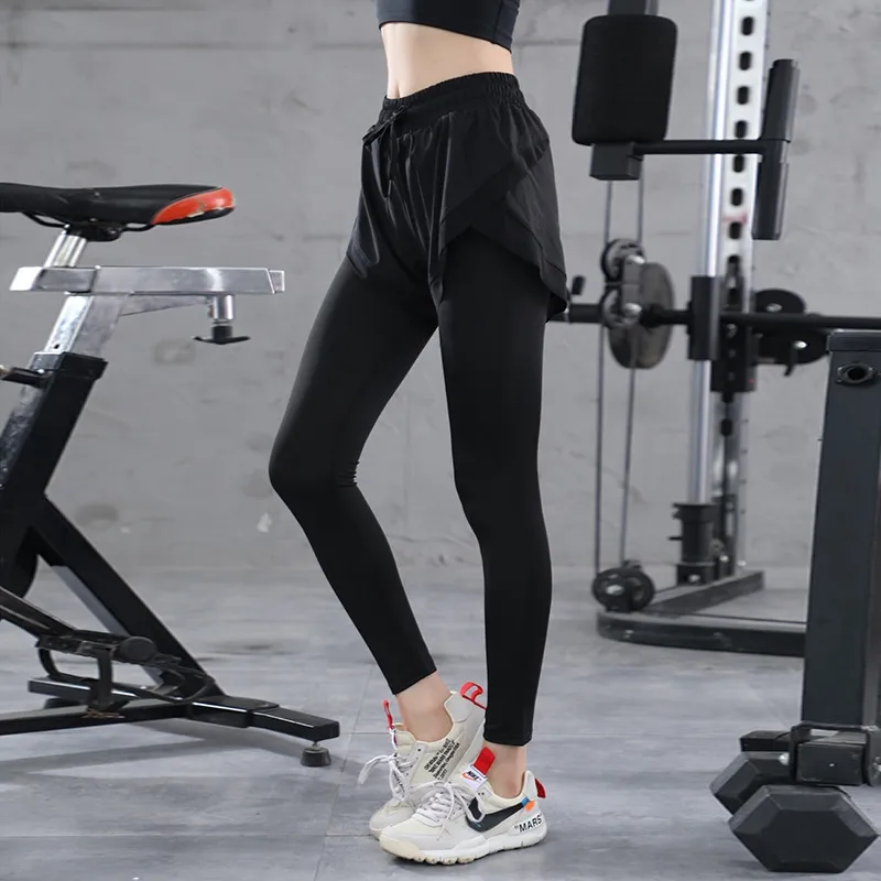 動きやすい カジュアル スポーツ 無地 伸縮性のある ヨガ パンツ