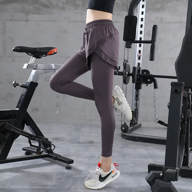 動きやすい カジュアル スポーツ 無地 伸縮性のある ヨガ パンツ