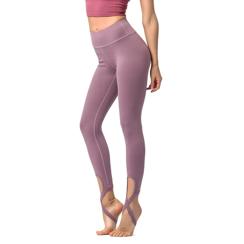 着回し力抜群 シンプル スポーツ 無地 ハイウエスト 美尻 ヨガ パンツ