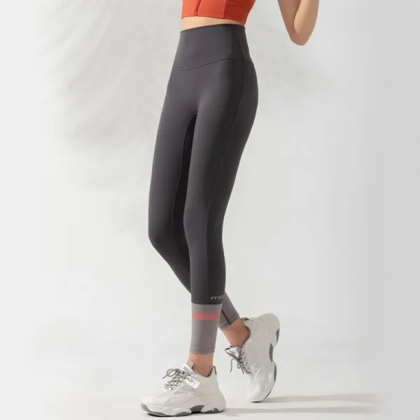 抗菌防臭 絶対欲しい 切り替え ハイウエスト 配色 ヨガパンツ