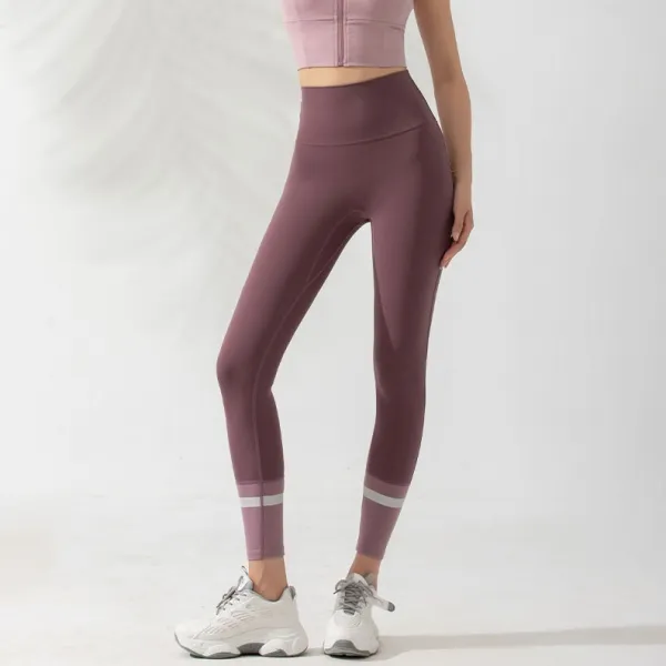 抗菌防臭 絶対欲しい 切り替え ハイウエスト 配色 ヨガパンツ