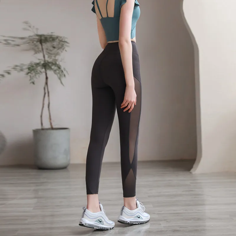 ヒップアップ ハイウエスト フィット感 ジョギング スポーツウェア ヨガパンツ