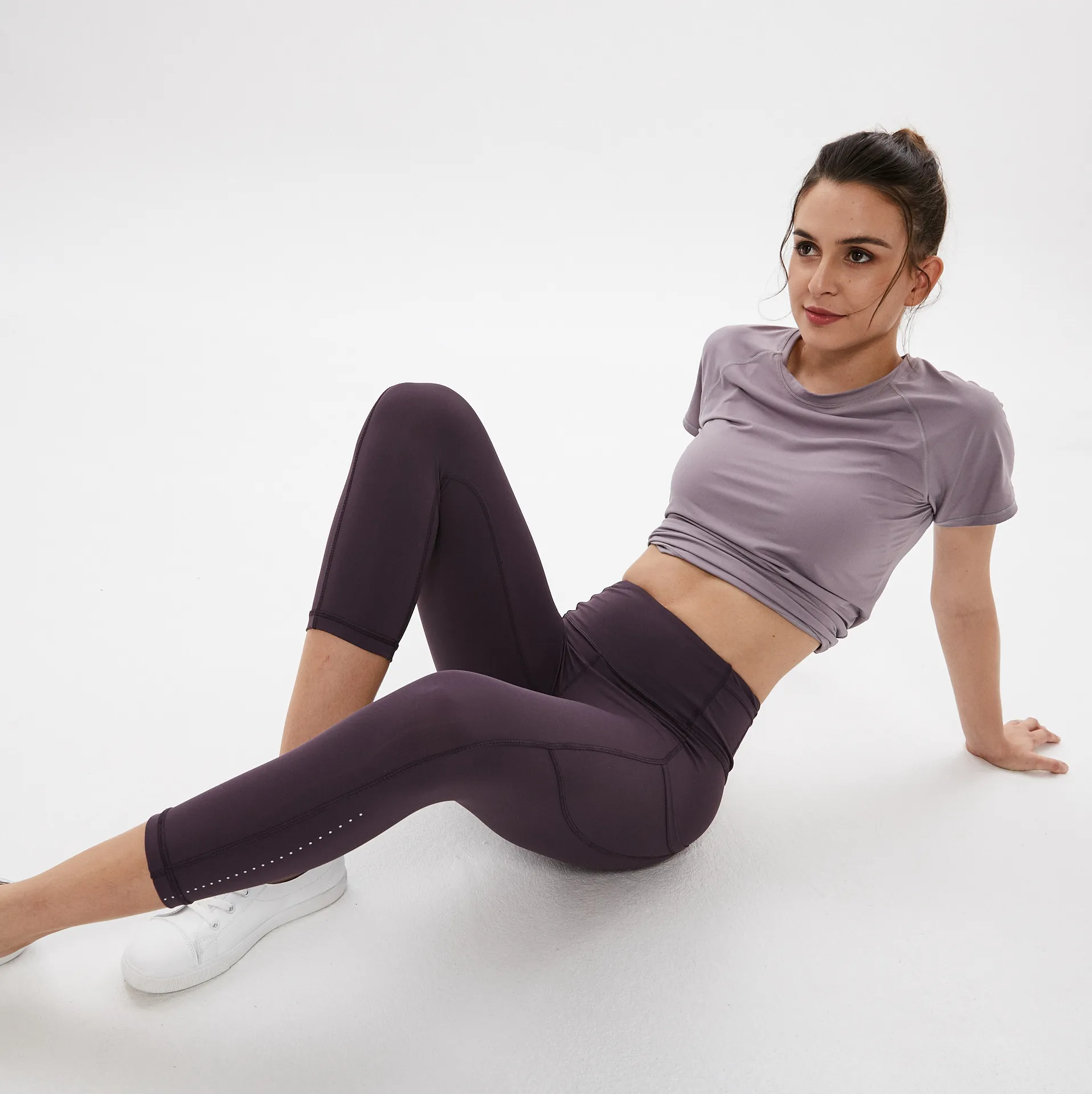 ヒップアップ ハイウエスト フィット感 ポケット付き スポーツウェア ヨガパンツ