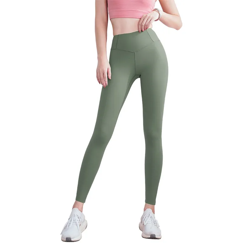 シンプル 薄い ヒップアップ 速乾 ハイウエスト スポーツボトムス