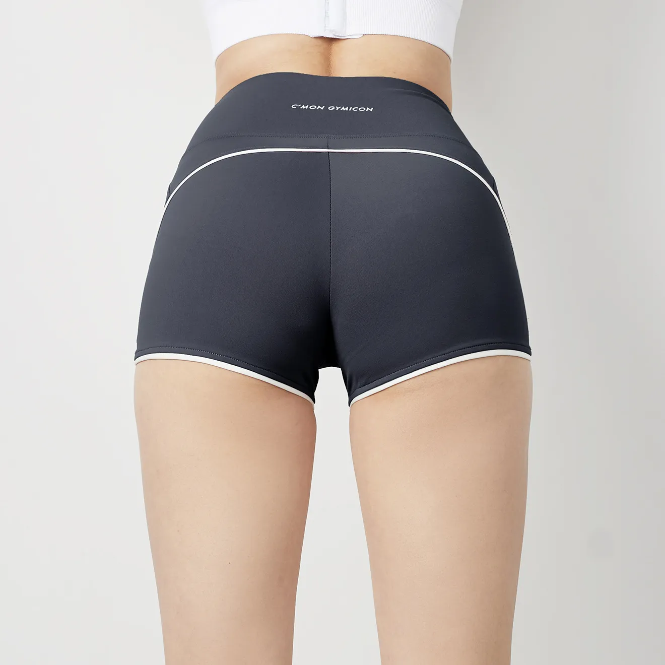 新品 ハイウエスト 無地 快適 スリム スポーツボトムス