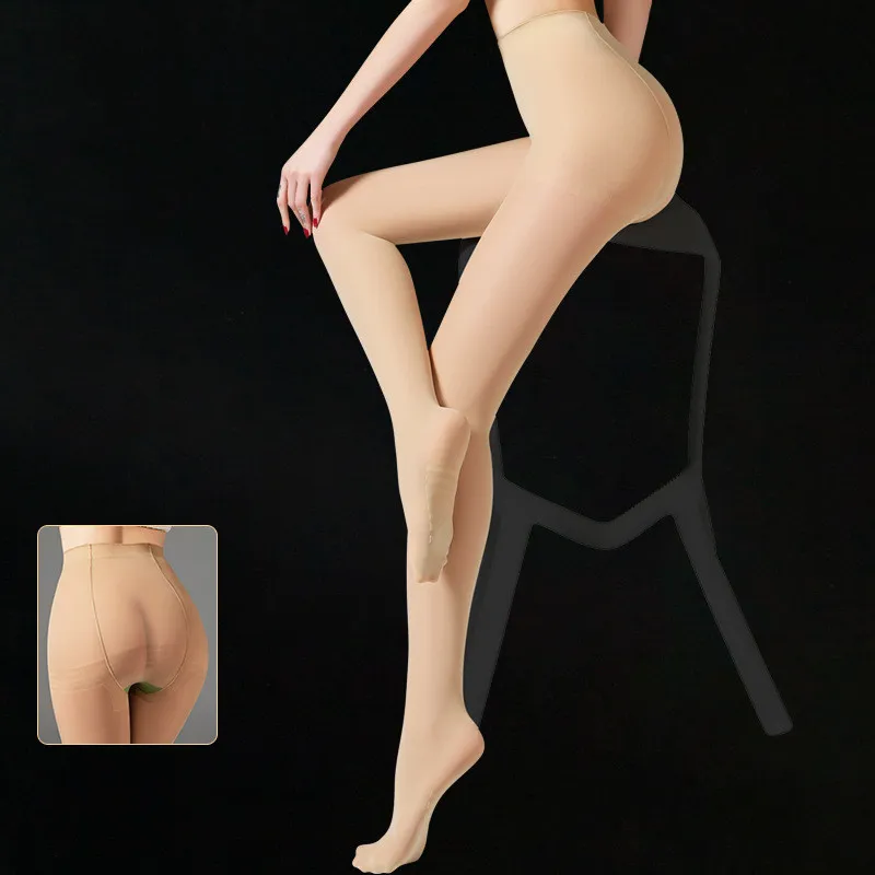 女子マスト 薄い 透明 美脚づくり 抗菌防臭 ダイエット 40D 着圧 フェイクタイツ