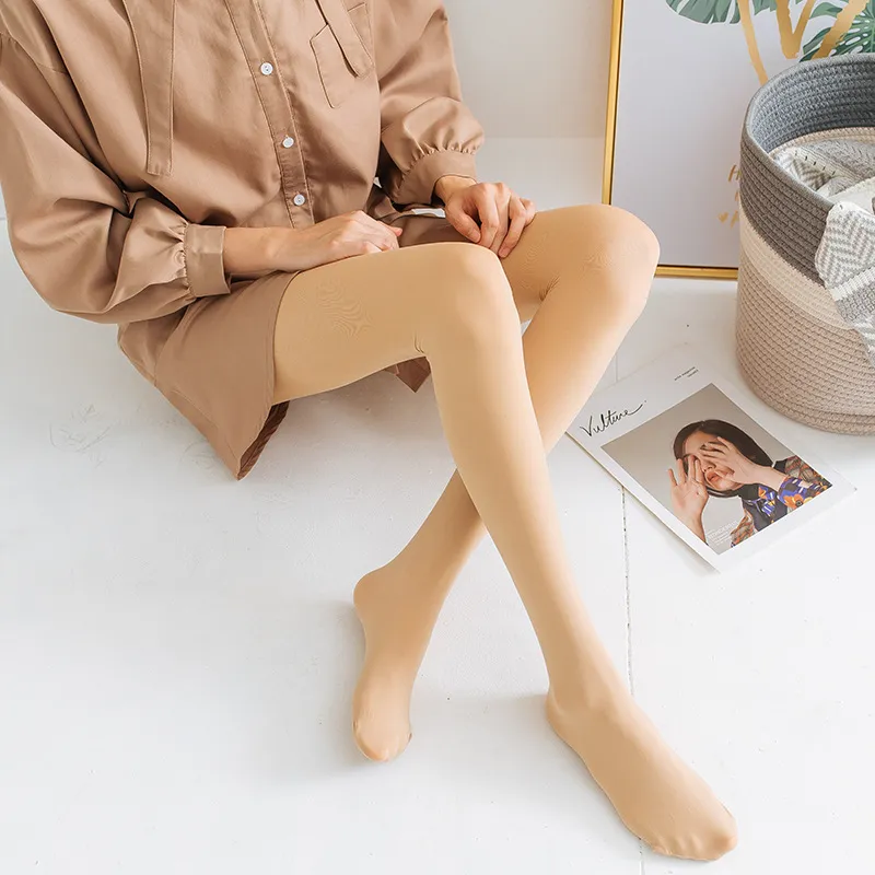 無地 ストレッチ 素肌感 美脚 80D 合わせやすい 着圧タイプ フェイクタイツ