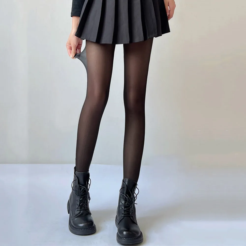 絶対流行 着痩せ 無地 ソフトタッチ 春秋 美脚効果バッチリ 足裏にフィット フェイクタイツ