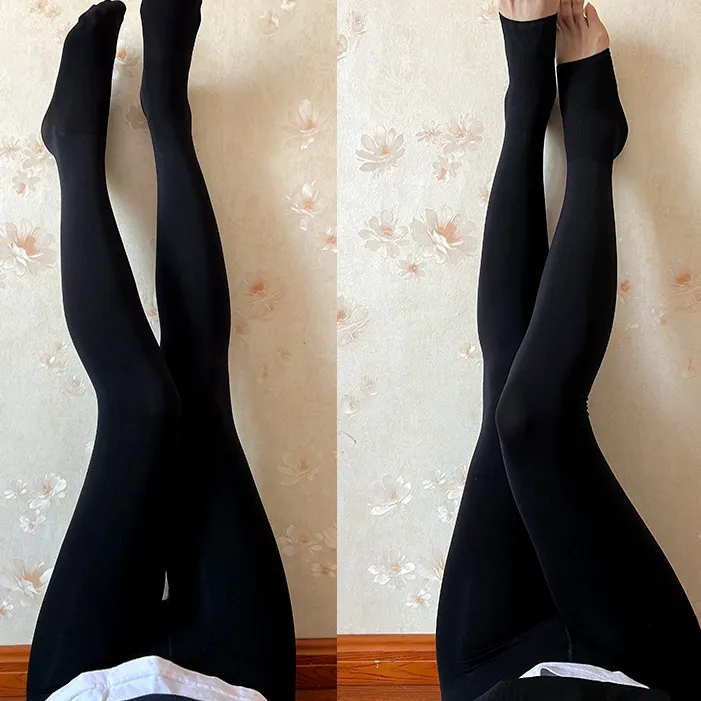 春秋用 透けにくい オシャレ 美脚 着圧 伸縮性良い トレンカ 着瘦せ フェイクタイツ