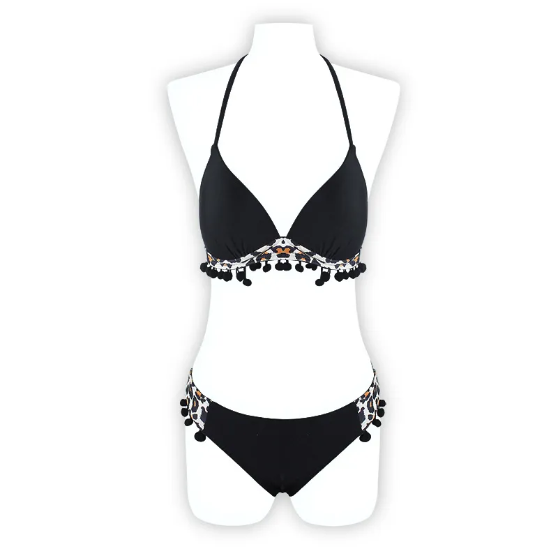 欧米風 セクシー 配色 オシャレ 温泉 プール 盛れる 美胸 ビキニ