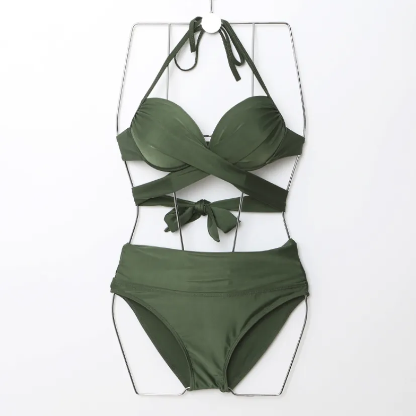 女子マスト シンプル 韓国風 セクシー ボウタイ INS あざとい ビキニ